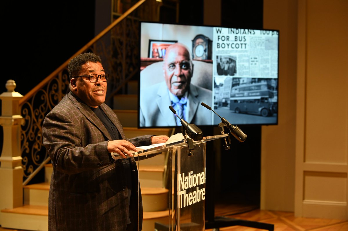 Roy Williams gave a tribute to co-founder of the Alfred Fagon Award Dr Paul Stephenson.