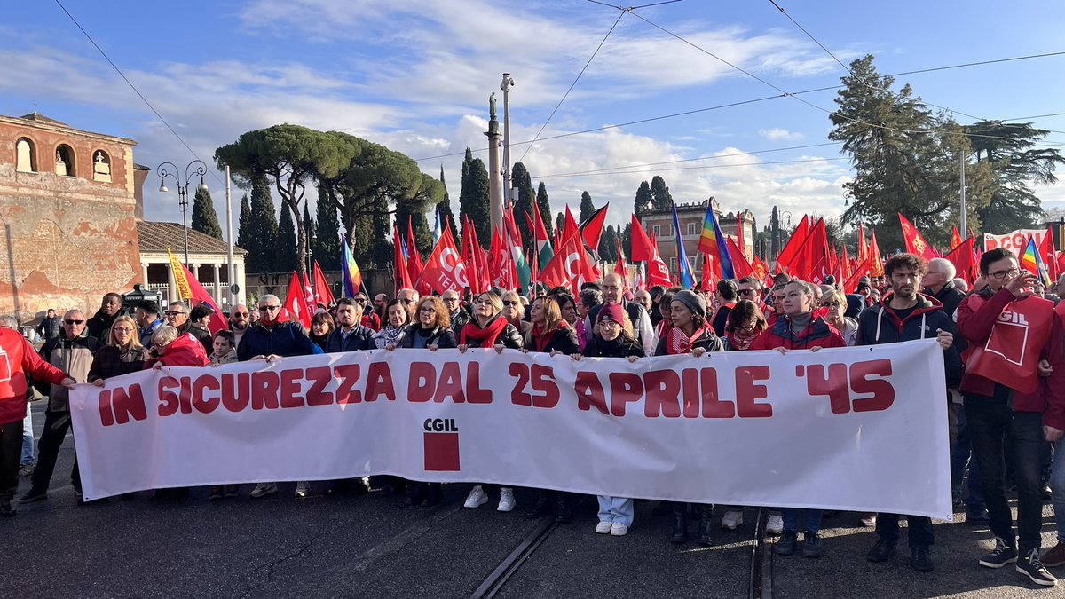 La Cgil alla manifestazione nazionale “No al ddl sicurezza”.

“Un disegno di legge inaccettabile, che tradisce i valori fondamentali sanciti dai Padri Costituenti e colpisce diritti e democrazia. Va ritirato!”