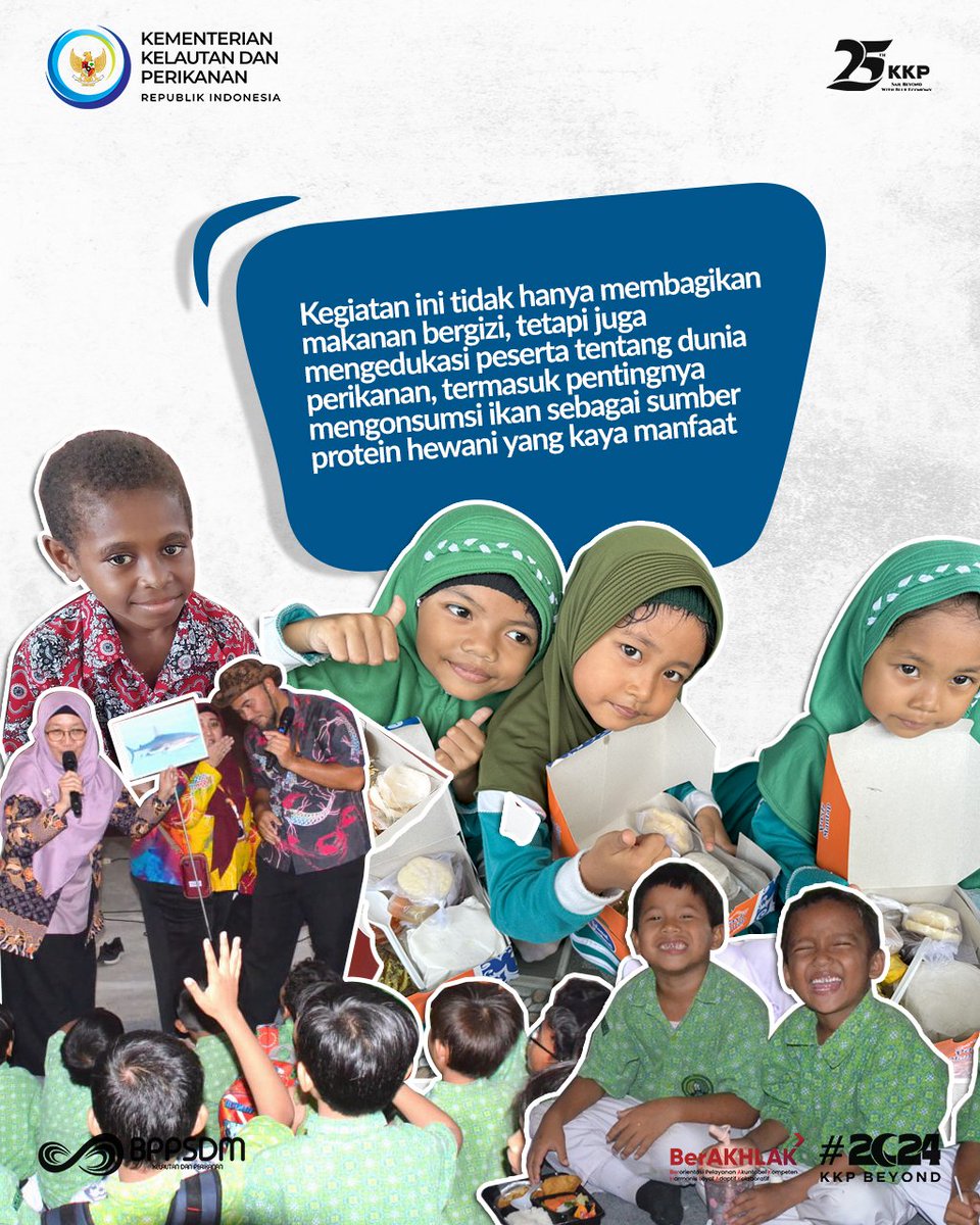 bppsdm_kp's tweet photo. Makan Bergizi Menu Ikan juga menjadi sarana edukasi dan pengingat bahwa ikan harus tetap menjadi sumber protein yg penting bagi masy. Indonesia dlm memenuhi kebutuhan protein hewani. Mengonsumsi ikan sbg sumber protein hewani itu, penting sekali! MANTAP! 

#SDMUnggul https://t.co/gzRkJ8oFn9