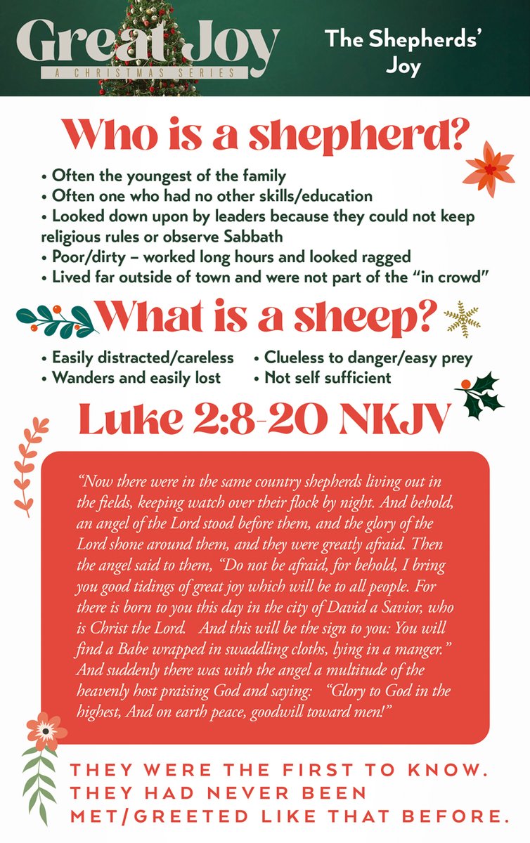 jccelgin's tweet image. #TeachingGuide | Great Joy » The Shepherds’Joy | 12-15 #December #God #Elgin