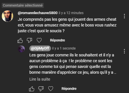 Je déteste cette partie de la communauté !