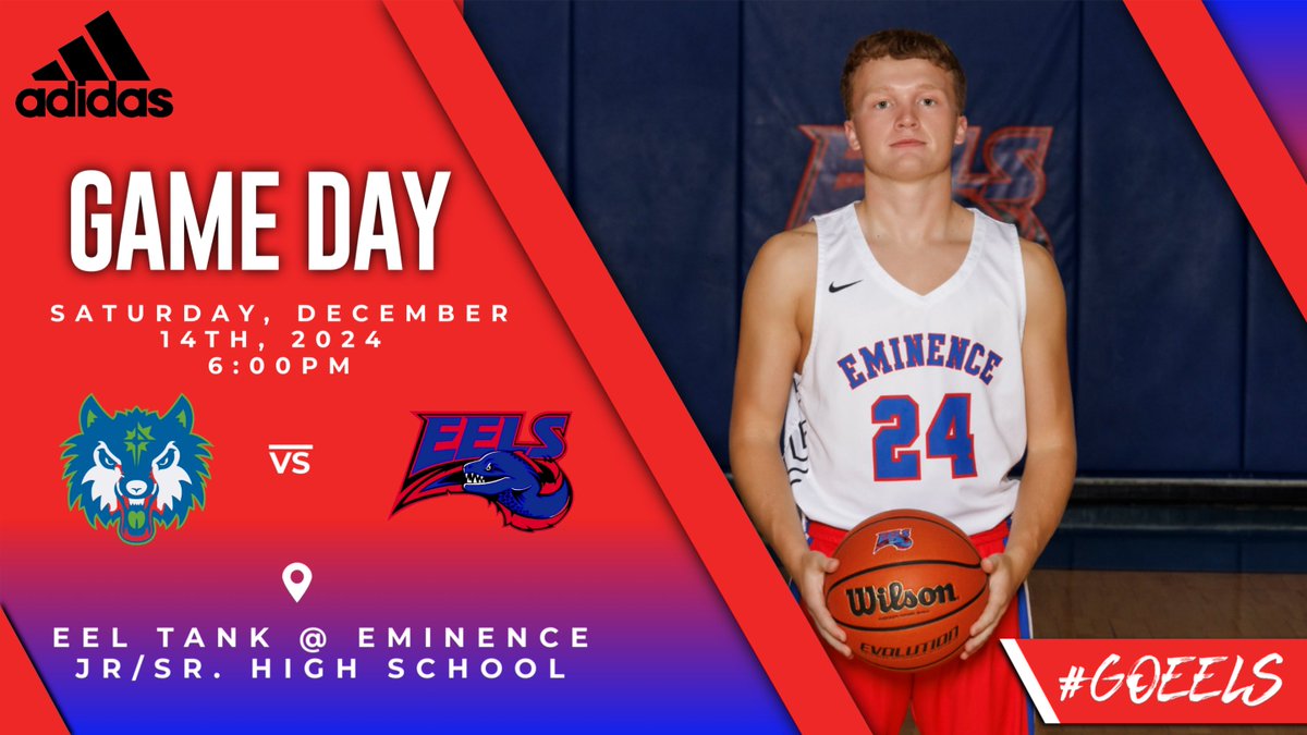 🏀&gt; High School Boys Basketball (Varsity ONLY)
🆚&gt; Providence Cristo Rey
⏰&gt; 6:00pm
📍&gt; Eel Tank at Eminence Jr/Sr. High School
🎟 &gt; Tickets sold online at eminenceeels.com/Tickets or Cash/ card at the gate
📺&gt; Live on the NFHS Network. 
#WeAreEminence