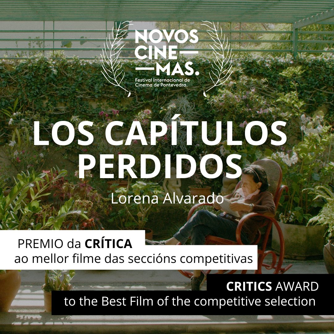 Novos Cinemas (@novoscinemas) on Twitter photo 1/3 ⭐ 𝗣𝗔𝗟𝗠𝗔𝗥𝗘́𝗦 #NovosCinemas09 🏂
Presentámosvos o palmarés da edición 09 de Novos Cinemas. Gracias unha vez máis a cineastas, público e colaboradores por conformar xunto con nós esta gran comunidade.
<a href="/Pontevedrate/">Concello de Pontevedra</a> <a href="/depo_es/">Deputación Pontevedra</a> #Agadic <a href="/CineICAA/">ICAA</a> <a href="/uvigo/">Universidade de Vigo</a> 1/3 ⭐ 𝗣𝗔𝗟𝗠𝗔𝗥𝗘́𝗦 #NovosCinemas09 🏂
Presentámosvos o palmarés da edición 09 de Novos Cinemas. Gracias unha vez máis a cineastas, público e colaboradores por conformar xunto con nós esta gran comunidade.
<a href="/Pontevedrate/">Concello de Pontevedra</a> <a href="/depo_es/">Deputación Pontevedra</a> #Agadic <a href="/CineICAA/">ICAA</a> <a href="/uvigo/">Universidade de Vigo</a>