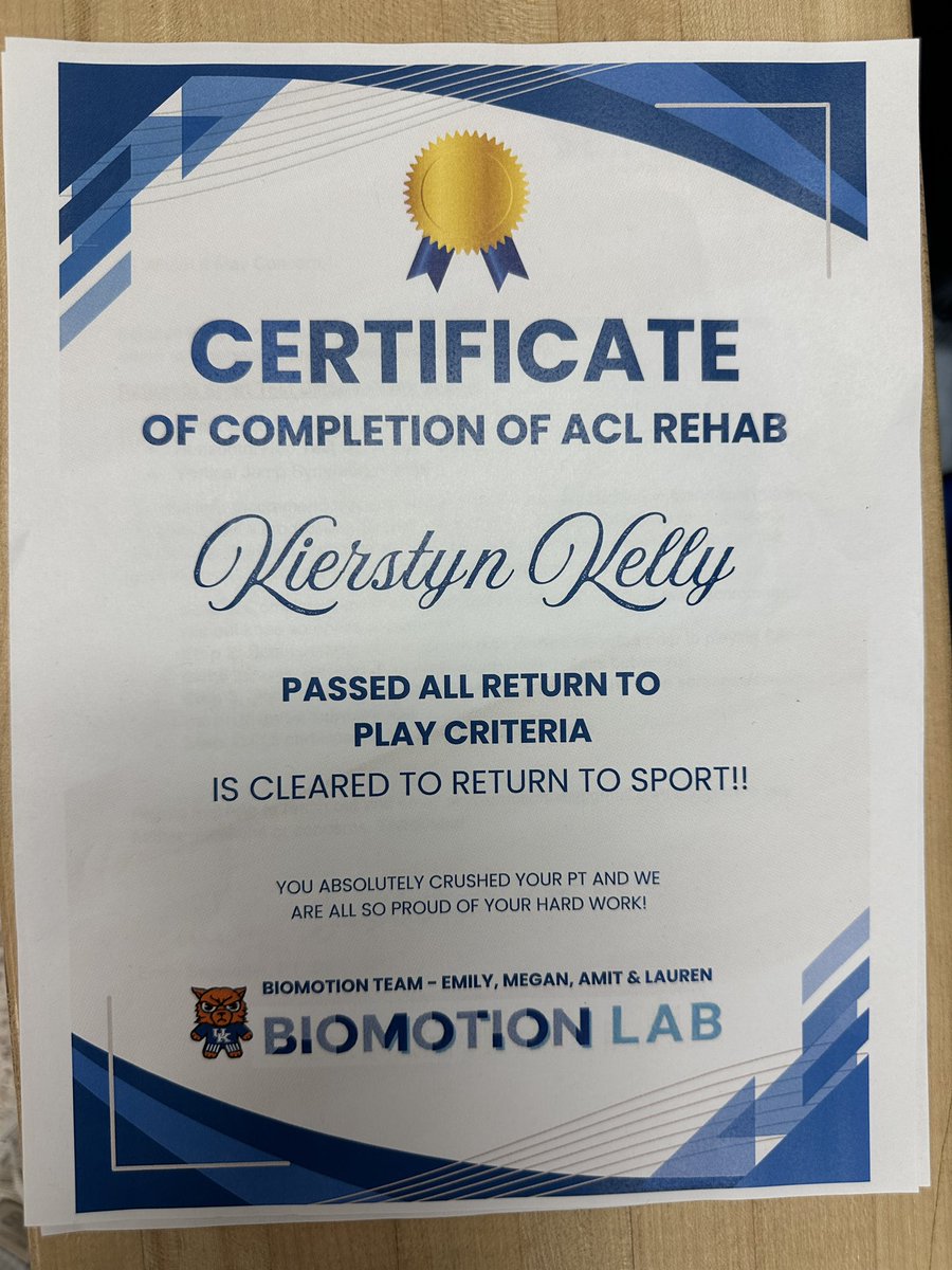 So beyond excited to say that I have completed PT for my ACL tear back in March. It’s been a long 9 months but I made it through. Thank you to everyone who helped me through this process but above all thank you Jesus! Can’t wait to start playing!! <a href="/FusionGibson/">Fusion Premier Gibson</a> <a href="/LHSWBBall/">LHSWBB</a>