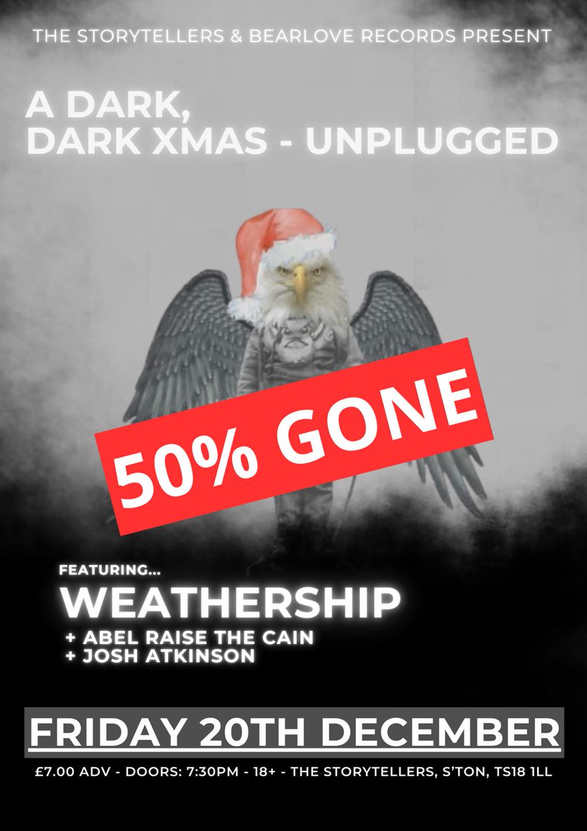 WEATHERSHIP (@weathershipband) on Twitter photo The first and likely last chance to see us stripped back.
Handful of tickets left for this <a href="/StorytellersThe/">The Storytellers</a>
#stockton The first and likely last chance to see us stripped back.
Handful of tickets left for this <a href="/StorytellersThe/">The Storytellers</a>
#stockton