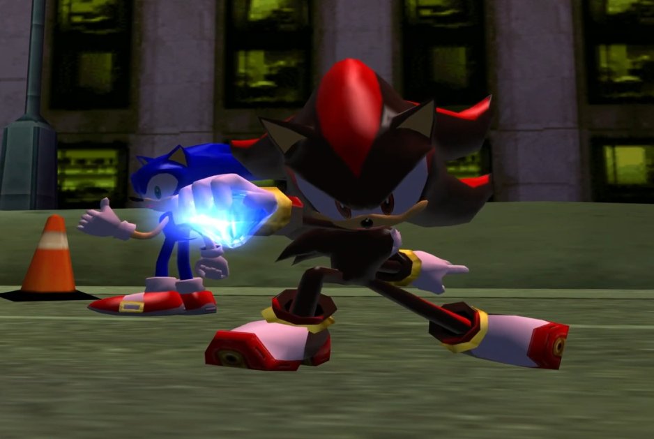 nenemyun's tweet photo. whenever Shadow takes the centre stage Sonic just hangs around back like his trophy wife https://t.co/VuRNr7RUqt