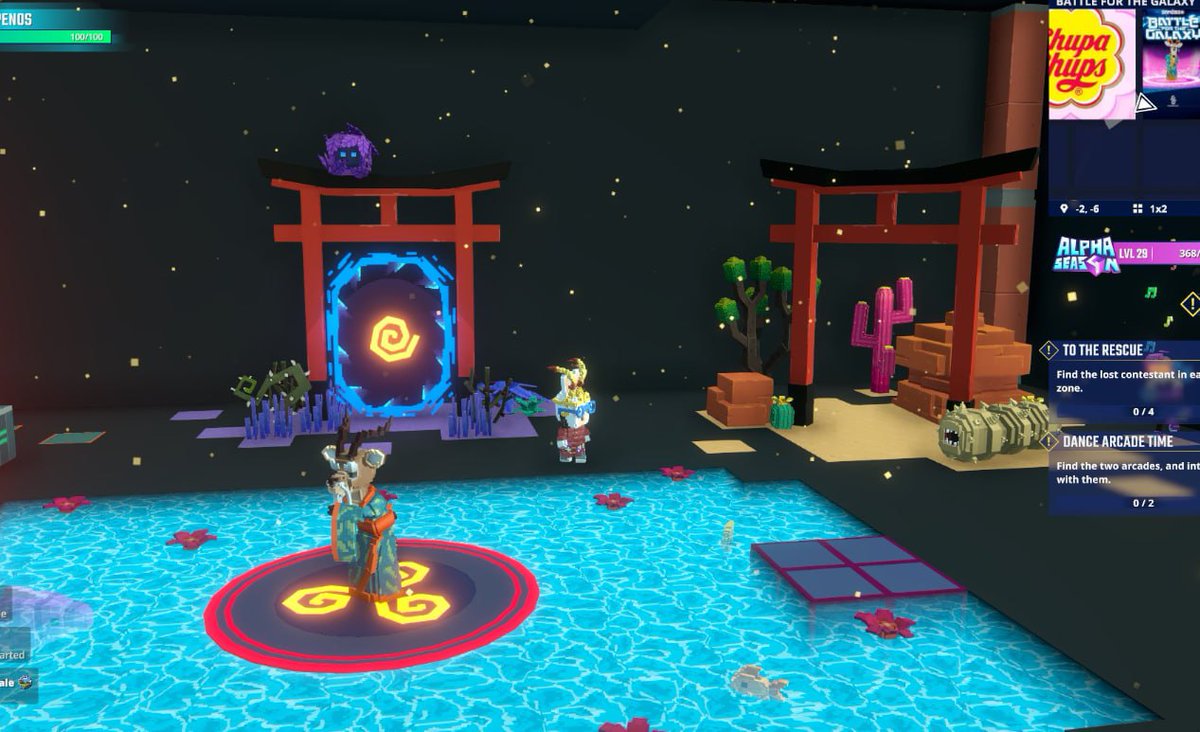 ReeGygo's tweet photo. Training at the Battle of Galaxy Dojo in @TheSandboxGame. Preparing to defend the universe, one punch at a time! 🥋🌌 @dancefightapp https://t.co/cQb6g5mPjt #TheSandbox #AlphaSeason4 #AS4SocialChallenge https://t.co/w7NxmRGX7n