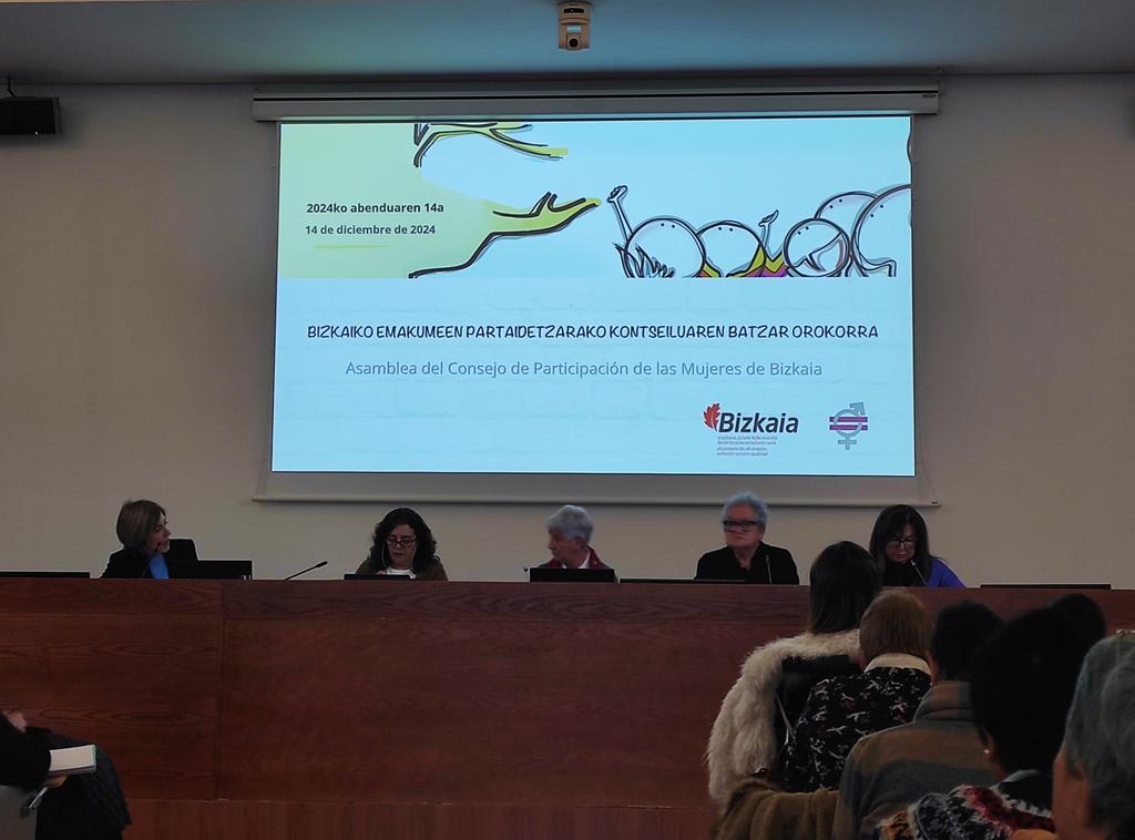 luciagallego (@lucia_acineto) on Twitter photo Asamblea del Consejo de Participación de las Mujeres de Bizkaia en el Bizkaia Aretoa, Bilbao 💪💜 Asamblea del Consejo de Participación de las Mujeres de Bizkaia en el Bizkaia Aretoa, Bilbao 💪💜