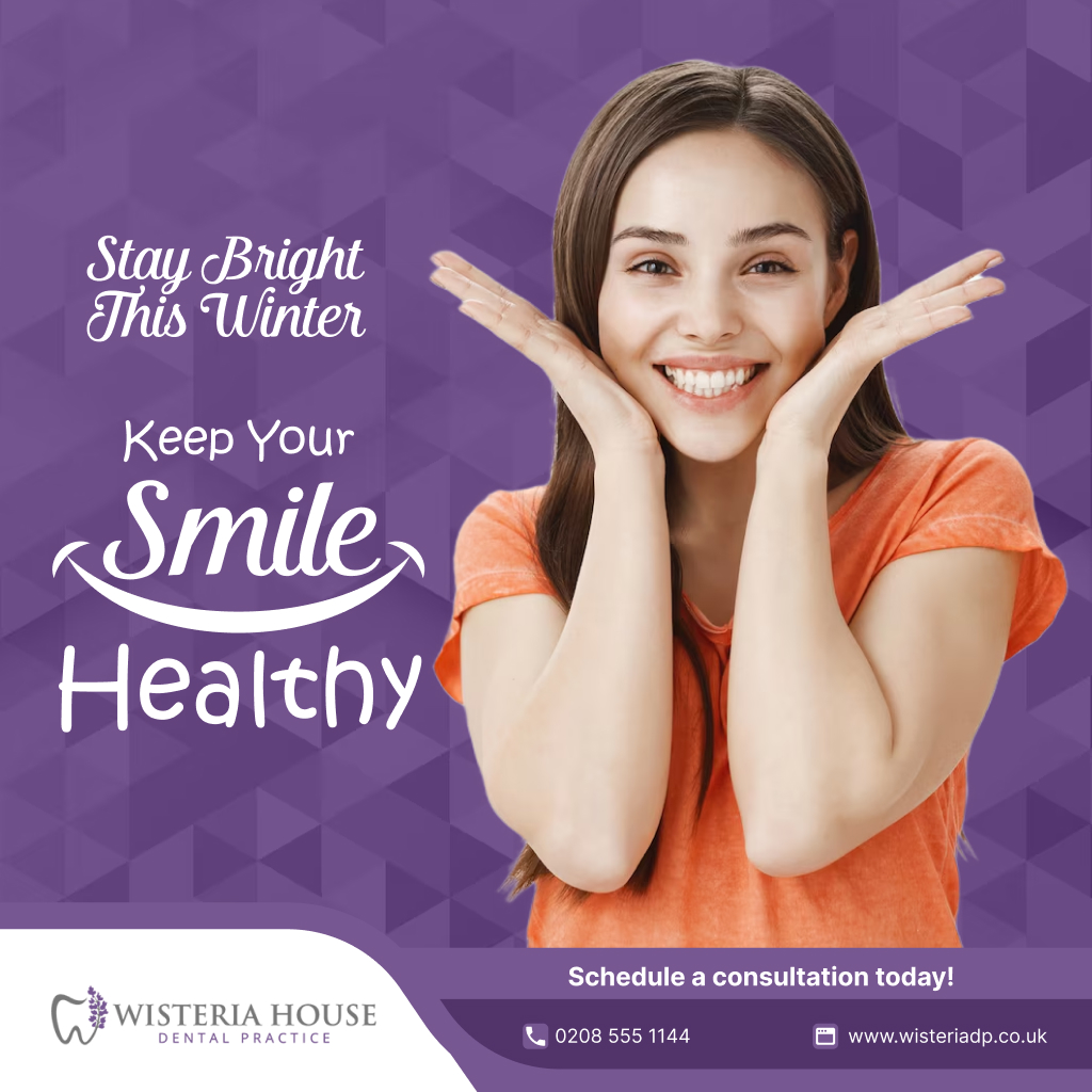 wisteriadp's tweet image. Winter’s here! Cold weather can affect your teeth, so remember to stay hydrated and keep up with your dental routine to keep your smile healthy and bright all season. Book an appointment today by calling 0208 555 1144 

#wisteriadentalpractice #wintercare #dentalroutine