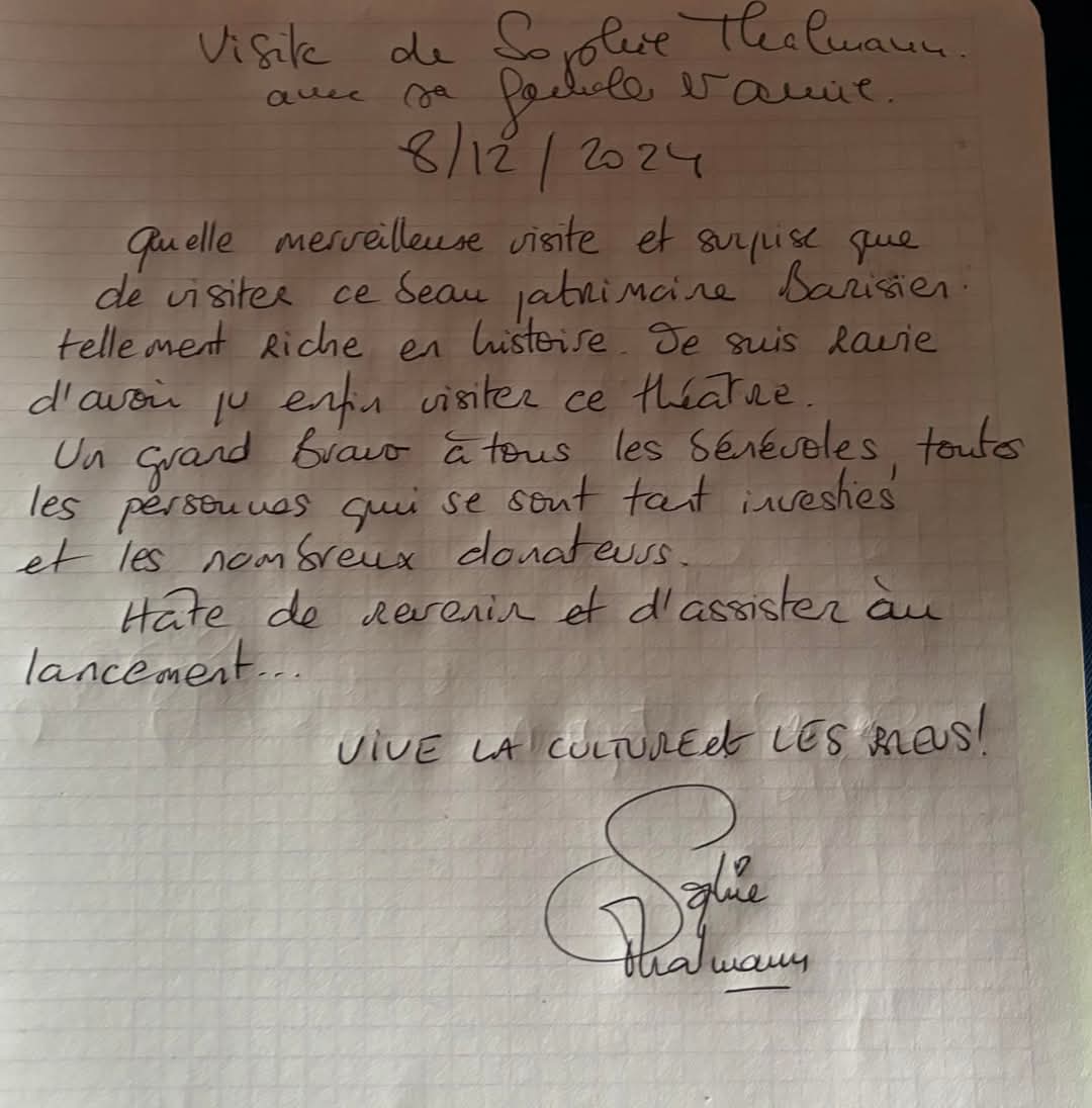 Une Miss France au théâtre ? 

🤩 <a href="/SophieThalmann1/">Sophie Thalmann</a>, Miss France 1998, originaire de la ville, a visité le "Théâtre des Bleus de Bar "

👍Un moment sympa qui lui a permis de découvrir un lieu unique!

🍀 Merci à elle pour sa bienveillance et bonne chance aux autres Miss ce soir!