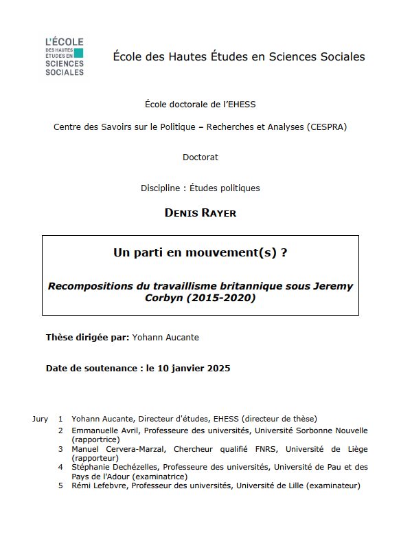 DenisRayer's tweet photo. Petite annonce perso : Après cinq années de dur labeur, j'aurai l'immense plaisir de soutenir ma thèse de doctorat à l'EHESS le 10 janvier prochain. https://t.co/UGyBNcYRoF