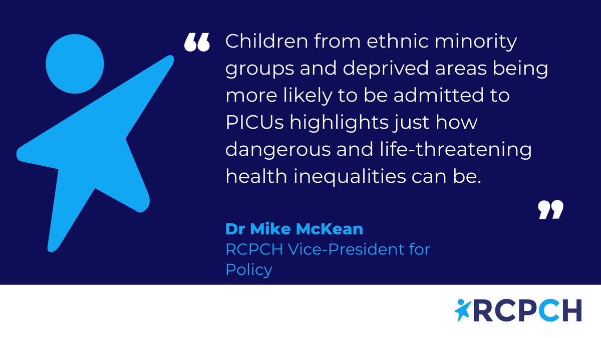 “It’s clear that more needs to be done to reach these underserved communities.”

A report by PICANet highlights that children living in highest areas of deprivation were more likely to be admitted to paediatric intensive care units. 

Read our response: rcpch.ac.uk/news-events/ne…