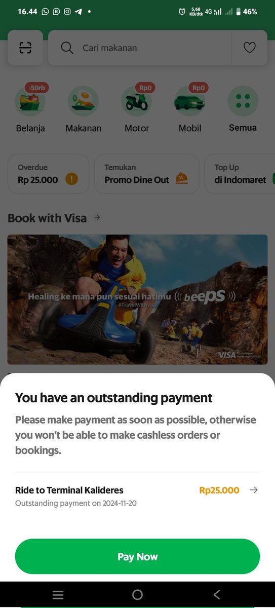 Cyhptr's tweet photo. @GrabID apa maksudnya ini overdue, saya ga merasa overdue kan bayar pake ovo! Jelasindi DM https://t.co/76RlWGhNCD