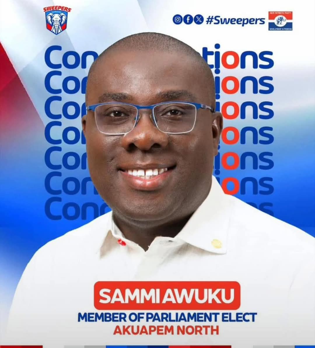 The 9th Parliament is set to welcome one of the country's brightest minds, <a href="/sammiawuku/">Samuel Awuku</a>. With a wealth of experience in Politics and Governance, his presence is sure to challenge the NDC’s stolen majority. 

Congratulations once again, Sir! Your journey continues to inspire us