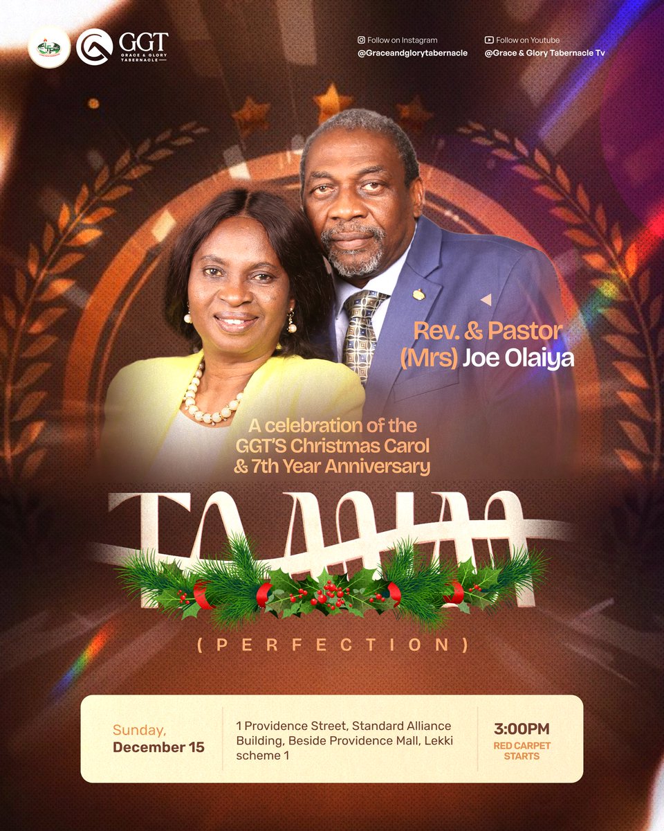 GraceAndGlory__'s tweet image. We are honored to host our Father and Mother in the Lord at our Christmas Carol &amp;amp; 7th year Anniversary tomorrow! 

Join us tomorrow as we celebrate God’s faithfulness in our lives. 

See you tomorrow! 

#GGT #7thYear #Tamim #ChristmasCarol #Anniversary #GodIsGood #Grateful