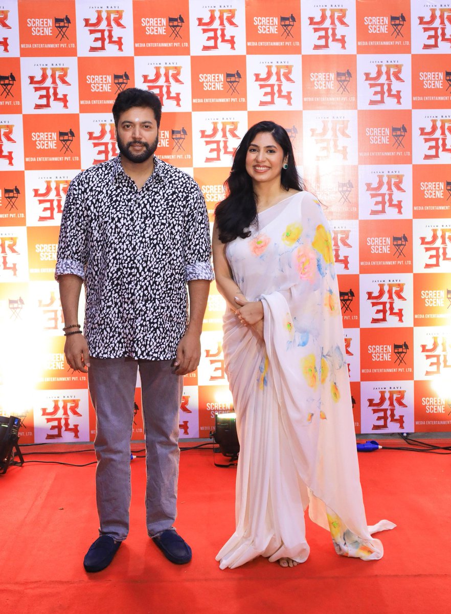 OpenTalkCinema's tweet photo. #JR34 starring @actor_jayamravi kickstarted with a Pooja on this auspicious day💫
Get ready for an Exciting ride !!

Directed by @ganeshkbabu

Produced by @screensceneoffl  #SundarArumugam

#DaudeeJiwal #Shakkthivasu @Ezhil_Dop @editorkathir @artdir_raja @MrRathna #Bakkiyam https://t.co/xuaKnvw6CT