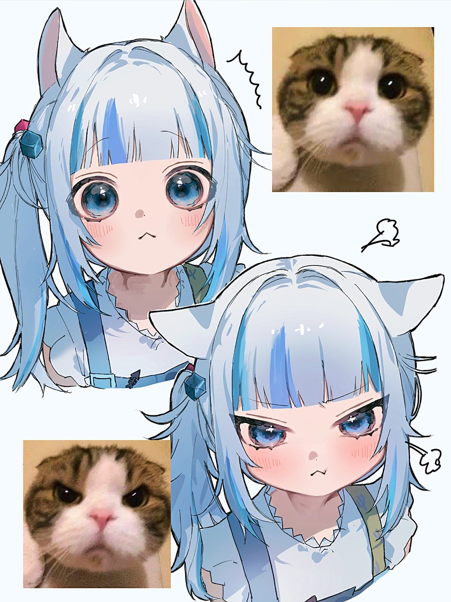 #今年も残りわずかなので今年一番伸びた絵を貼る
ねこミームぐらちゃん😳😠
