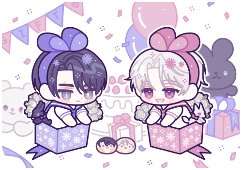 이처럼 기쁜 날 RT해주신 분 중에 2분 추첨하여 프레젠트 타입을 그려드리려고 합니다 ^///^) 내일 (12/15) 저녁 중으로 추첨하고 크리스마스 전에 전달 드릴게요!