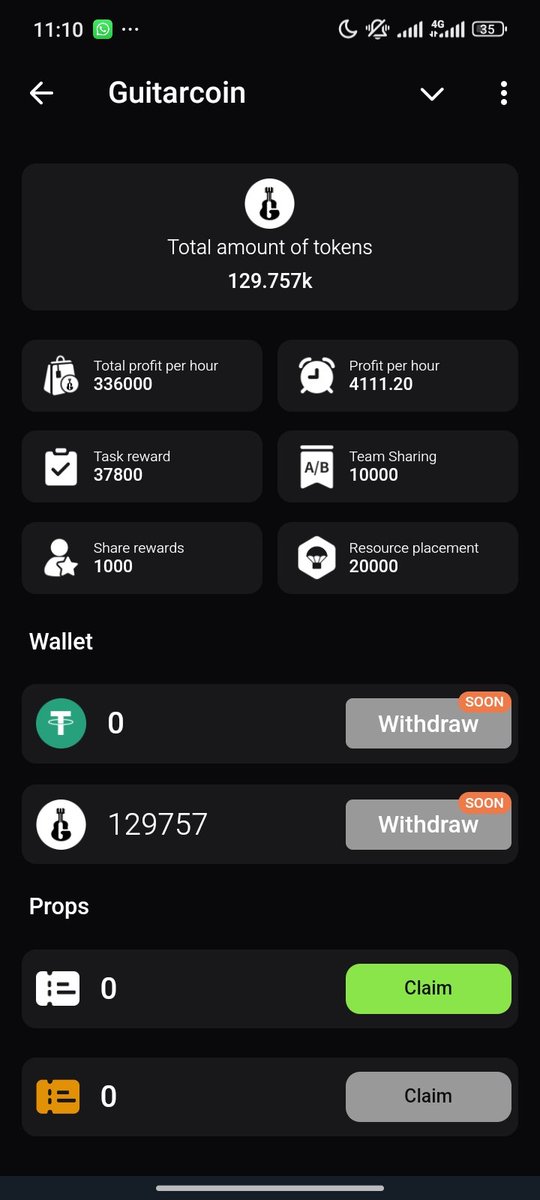 _VictorCodes's tweet photo. @Guitarcoinapp I participated! 🚀 #GTCoinSurprise
Something that I'm super excited about is the music-themed Guitar Coin's Telegram mini-game with so many other features.
Apart from the lovely music, it teaches me more about musical notes as I try it out on my guitar 🎸
I love the game a lot ❤️ https://t.co/FQJ7JMOy7R
