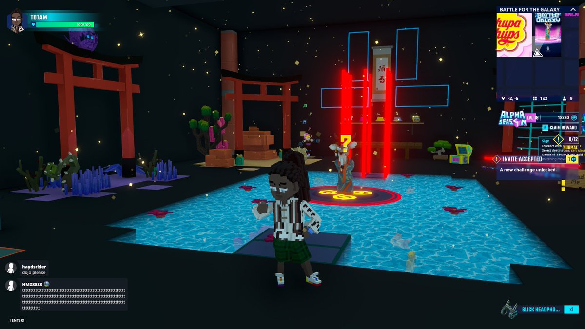 Training at the Battle of Galaxy Dojo in <a href="/TheSandboxGame/">The Sandbox</a>. Preparing to defend the universe, one punch at a time! 🥋🌌 @dancefightapp register-landings.sandbox.game/alphaseason4-s… #TheSandbox #AlphaSeason4 #AS4SocialChallenge