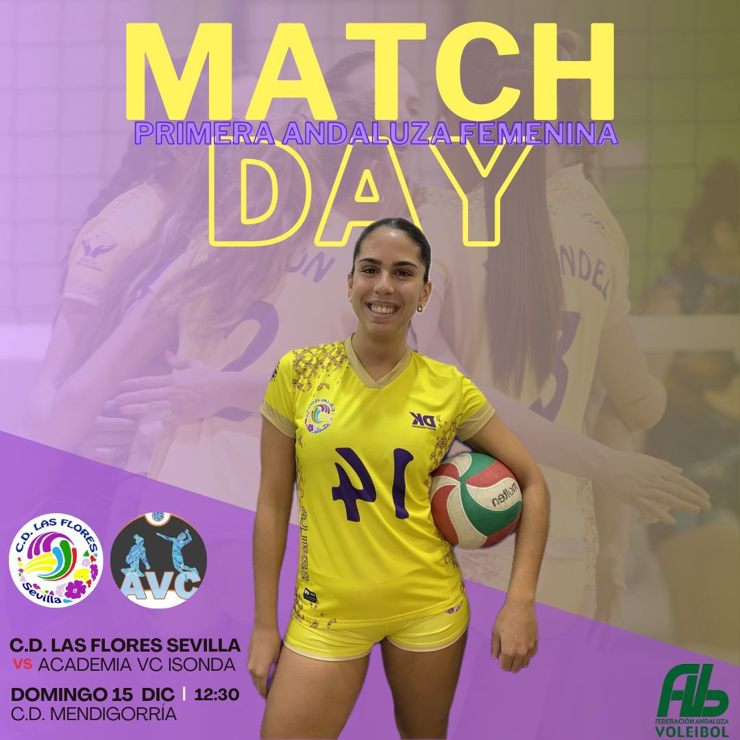 cdlasflores's tweet photo. 🚨Jornada 9🚨

Penúltima jornada del año. Recibimos en casa al Academia VC Isonda. ¡¡Vamos con todo chicas!!

📅 Domingo 15 de diciembre 

⚔️ Academia VC Isonda

⏱️ 12:30 H

🏟️ CD Mendigorría

¡¡Vamos chicas!! 💜⚔️💛 https://t.co/Naz0tXJsn4