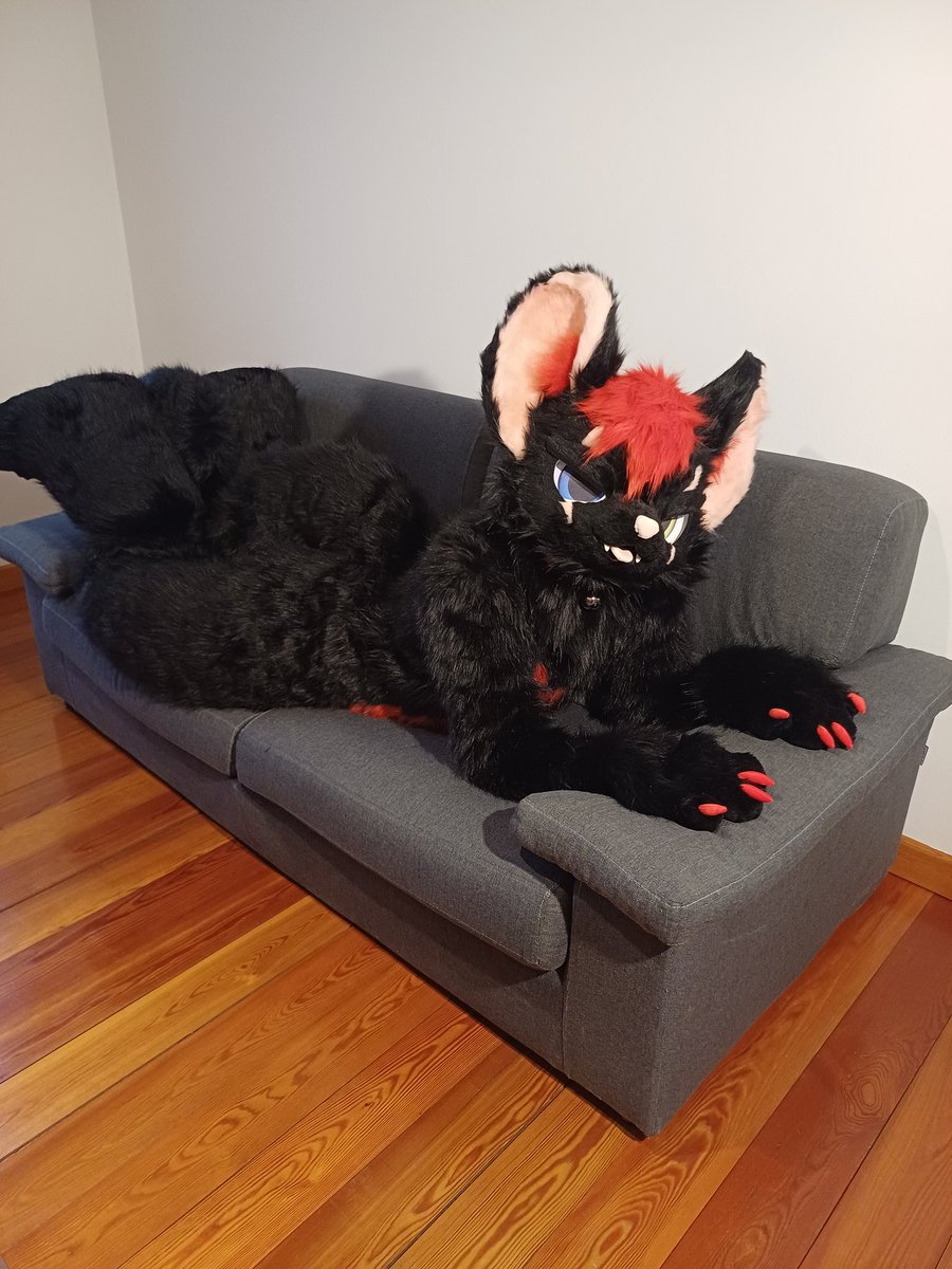 Oops, forgot to post the newer pics also here :p

#Fursuit #FursuitEveryDay #Kemono