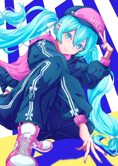 スポーティなミクさんです#初音ミク 
