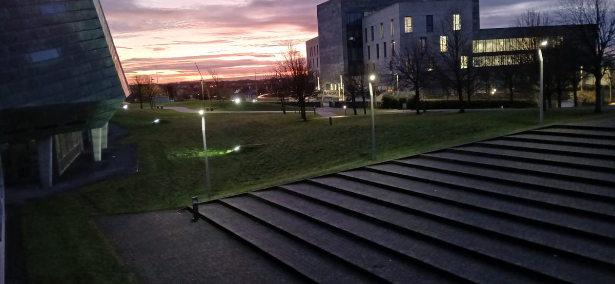 A nice fresh Saturday morning and the first hint of daylight earlier today <a href="/ATU_GalwayCity/">ATU Galway City</a>