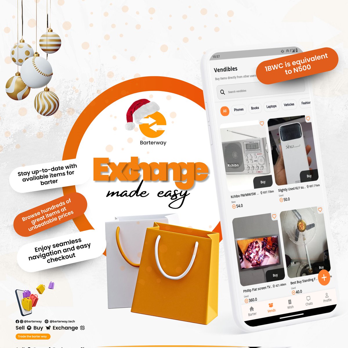 barterway's tweet photo. Stay up to date with available items for barter. 

.
.
#sell #buy #barter #onlineshop #exchange #christmas https://t.co/c8otoPvsZW