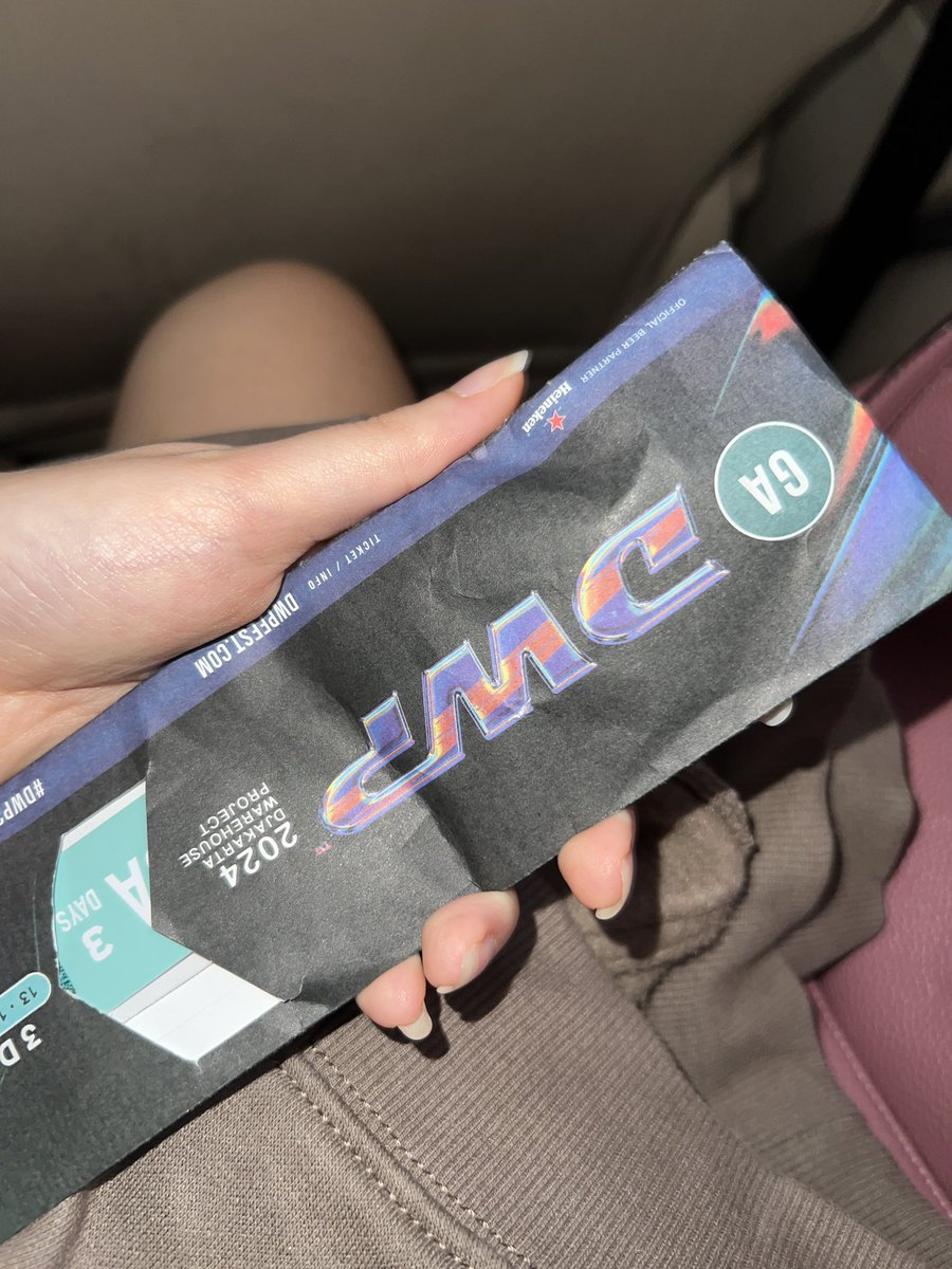NandiDivo's tweet photo. Wts dwp GA 3days pass 1 tiket
1.5jt nego
COD Venue 
langsung dm ajaa yaaa

#wts #wtb #dwp2024 https://t.co/j0ekGtgYtW