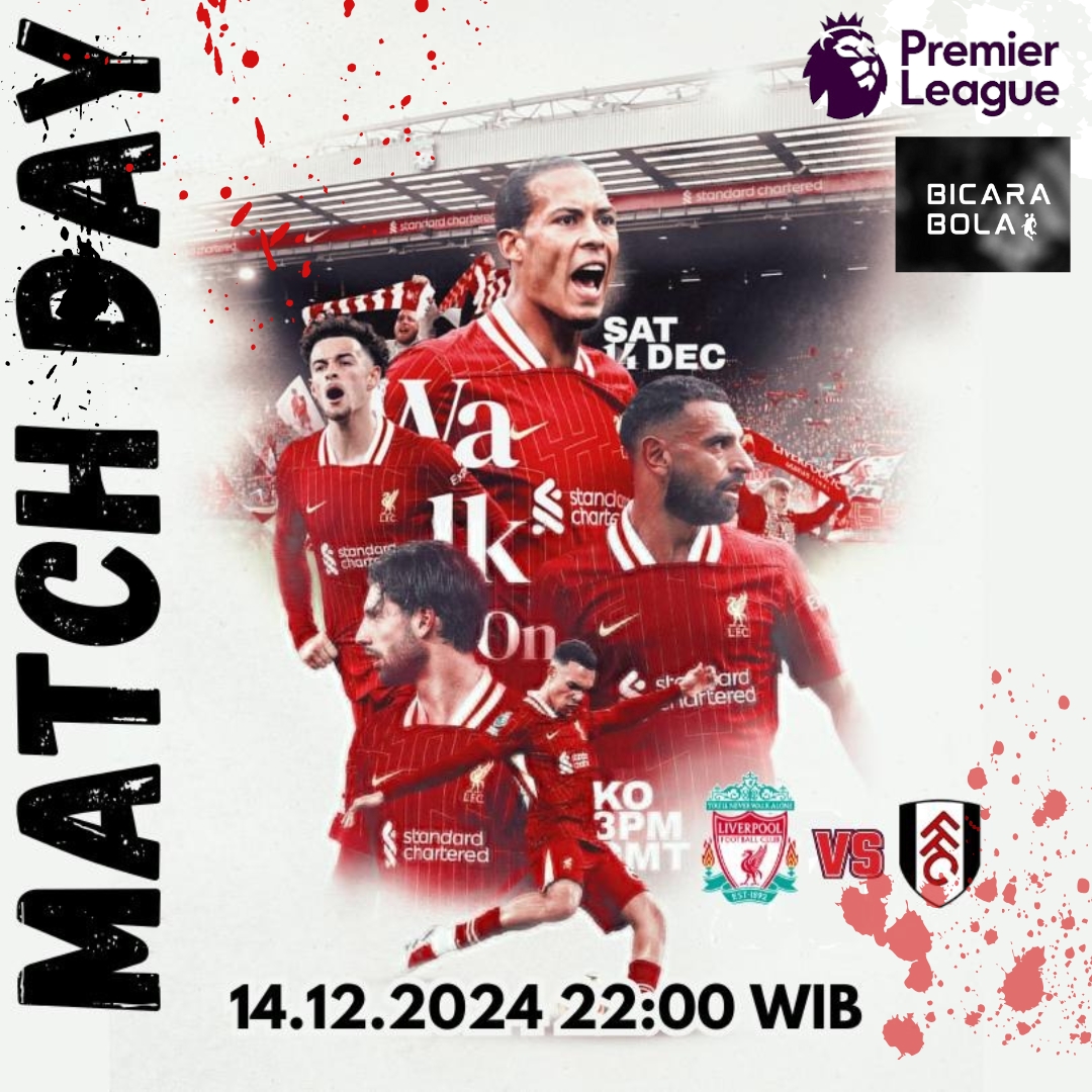 ⚽QUIZ TEBAK SCORE BICARABOLA⚽
LIVERPOOL VS FULHAM

Berhadiah total Rp250 ribu untuk 5 Pemenang!!
Contoh : LIVERPOOL 1  VS 2 FULHAM
Syarat :
- Wajib Follow @bicarabola_idn
- RT &amp; Like tweet ini
- Jangan lupa Hashtag dan tag 3 temen kamu #Bicarabolaidn #Eventtebakscorebicarabola