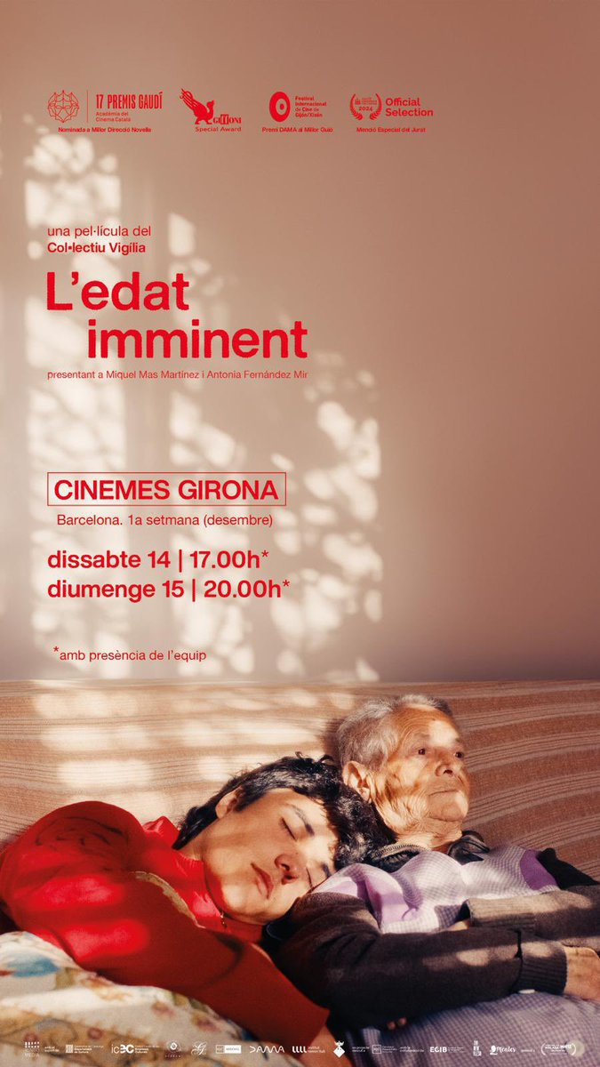 Avui i demà a <a href="/Cinemes_Girona/">Cinemes Girona BCN</a> dues sessions per celebrar!
Joves que han fet #cinemaencurs i #JovesProgramadors estrenen a sales! Continuen creant col.lectivament des de l'amor pel cinema, l'estima del proper, la reflexió i la sensibilitat...
Amb diàleg després de les projeccions!