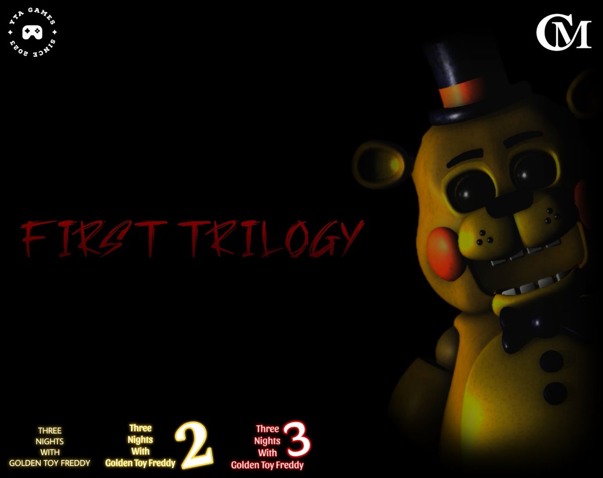 YTA_Games_'s tweet photo. The first three games of the "Three Nights With Golden Toy Freddy" series are now available on https://t.co/1PedOwqgQv! 

A render of Golden Toy Freddy from Chapter 4 is Aldo included in the download! 
 https://t.co/IkTiVJpQ0M

#YTAGames #TNWGTF #ThreeNightsWithGoldenToyFreddy https://t.co/gaAC3wHigb