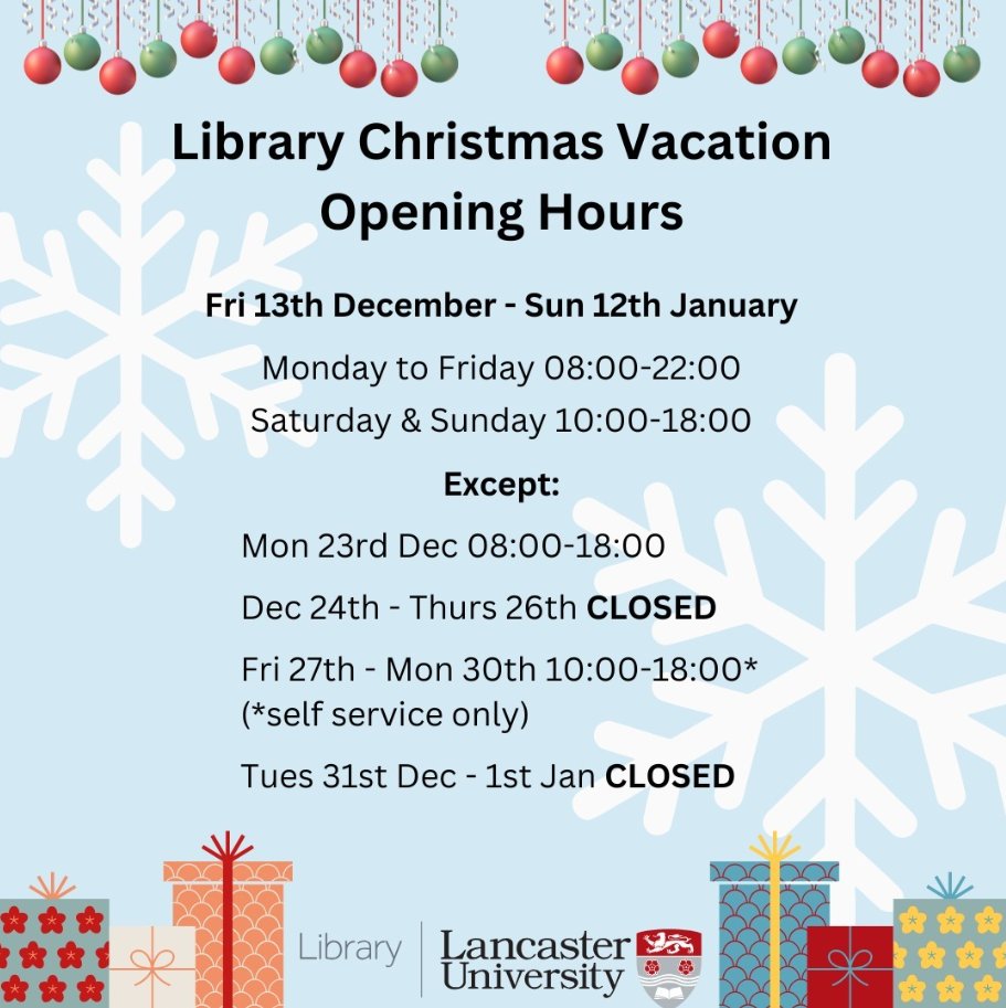Lancaster University Library (@lancasterunilib) on Twitter photo  Lancaster University Library (@lancasterunilib) on Twitter photo