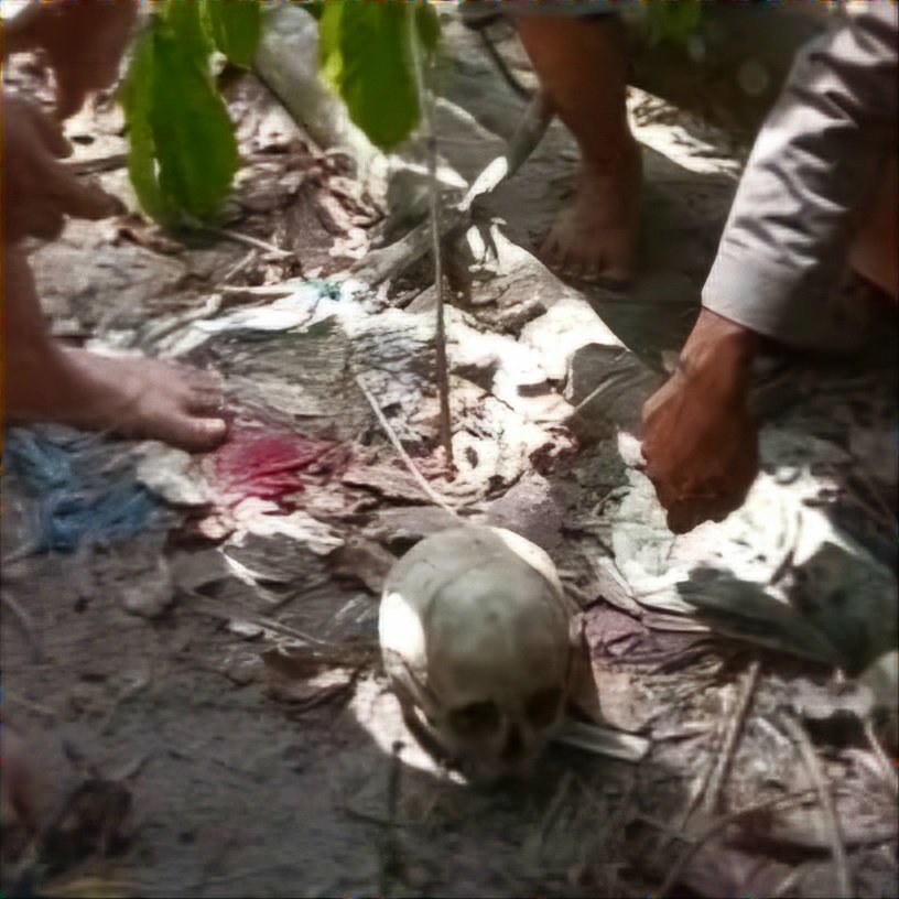 creepylogy_'s tweet photo. –Tengkorak Keluarga Nawal– 

Ebon (32) seorang buruh pengepul limbah kerajinan kulit sapi di pinggiran Jakarta Selatan menemukan sebuah tengkorak manusia di dalam karung limbah yang baru tiba pada Ahad siang (13/7/2008). Itu menjadi awal mula pengungkapan kasus pembunuhan lima orang anggota keluarga Nawal.