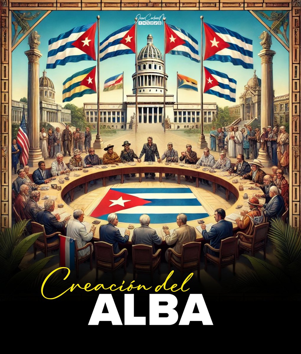 2004: En La Habana, Cuba, los Comandantes Fidel Castro y Hugo Chávez crearon la Alianza Bolivariana para los Pueblo de Nuestra América Latina y el Caribe (ALBA), alianza que ha dado lugar desde entonces a las alternativas solidarias de cooperación entre los gobiernos progresistas