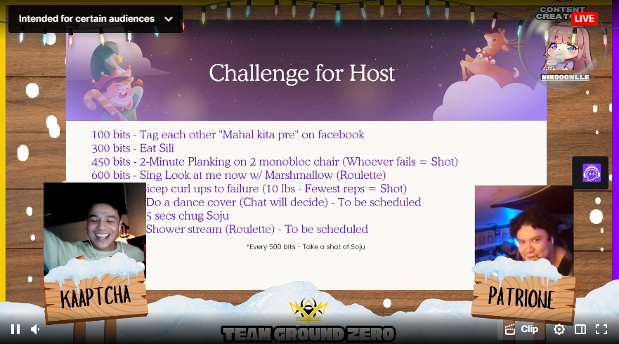 Nag eexplain palang about the challenge..... pero BITS CHALLENGE IS DONE! 
500 bits may challenge parin! 
use hashtag #TGZYEP2024HAKDUG
