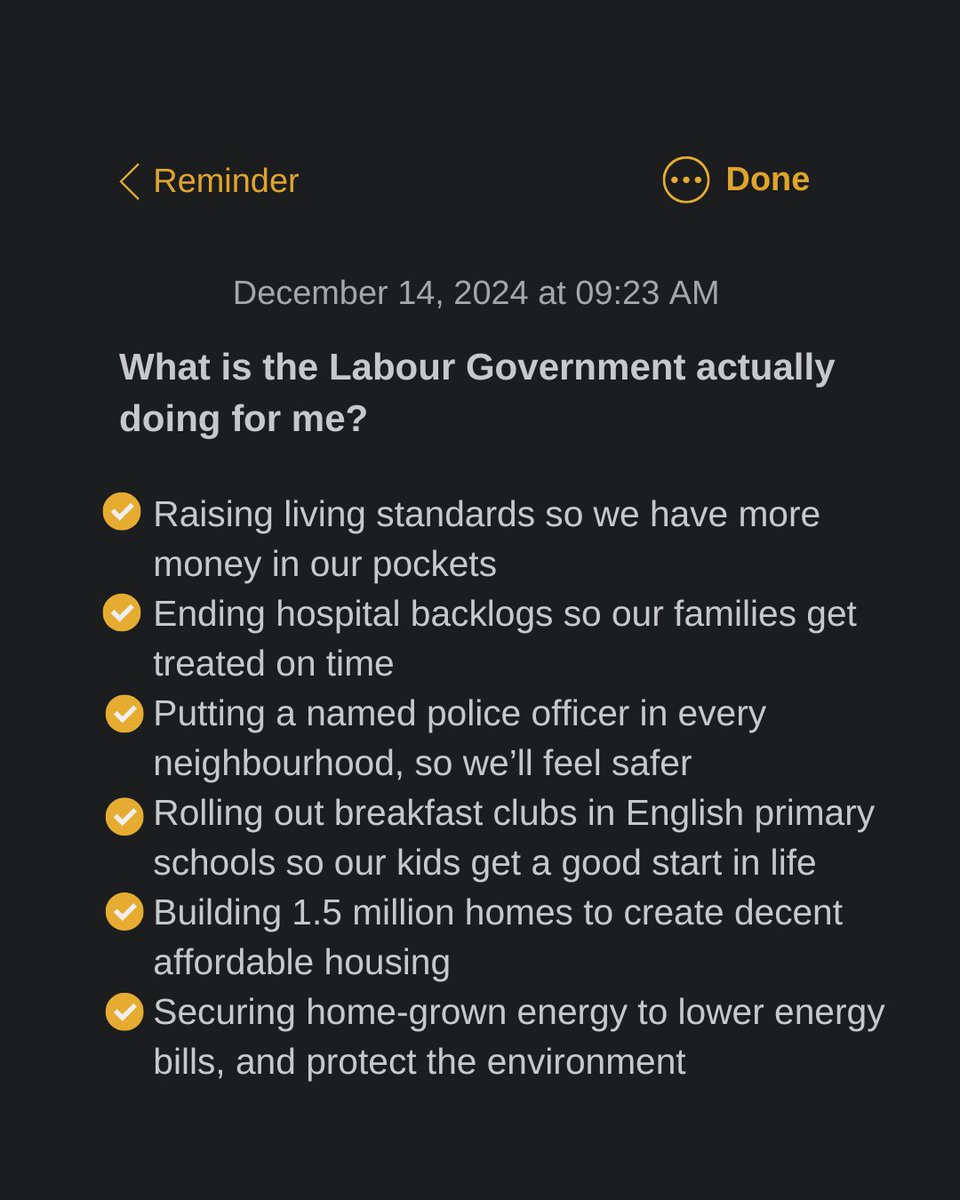 When people ask what the Labour Government is doing for you, send them this.