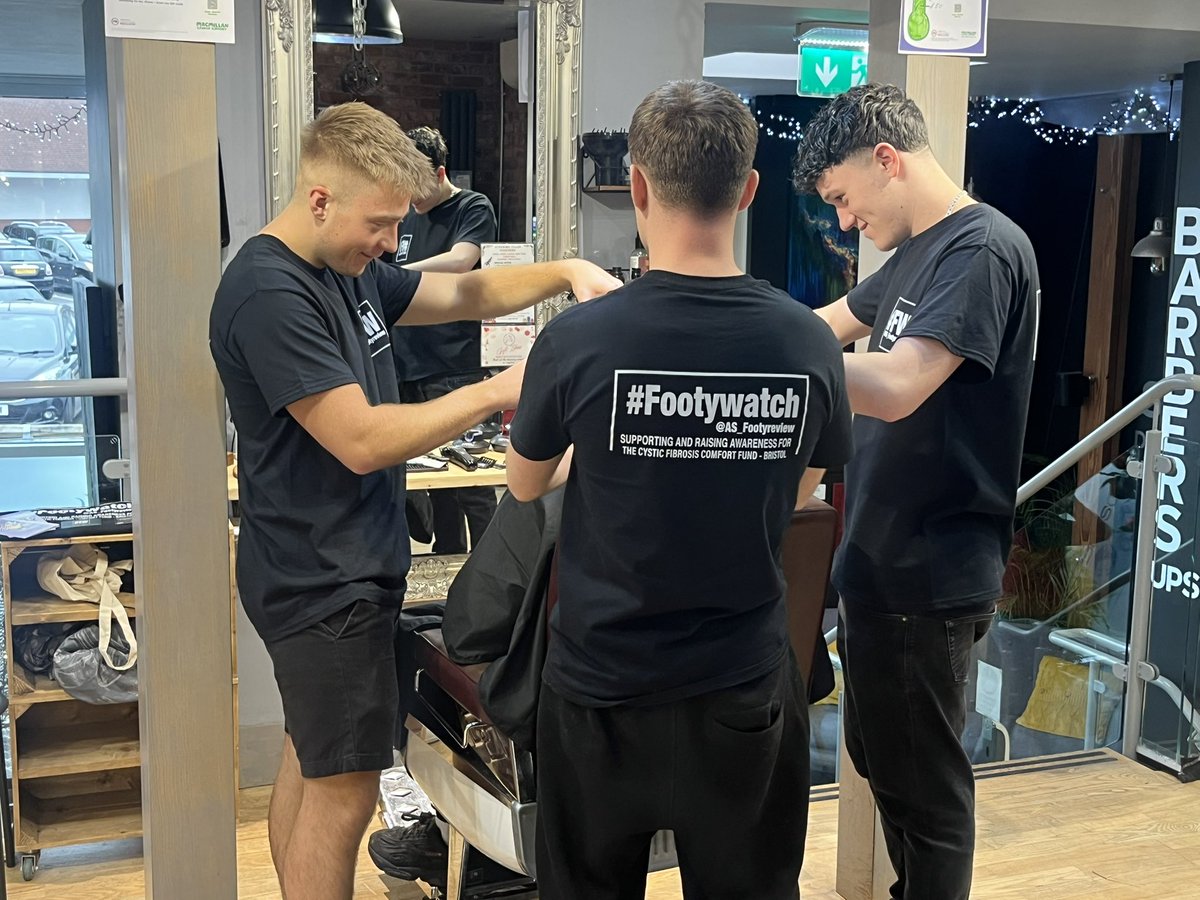 Stoner (@as_footyreview) on Twitter photo Still time for that festive trim… get in and see Jack and the team, amazing to be supporting and raising awareness for <a href="/cfcf_bristol/">CFComfortFundBristol</a> 🙌🏼 #SupportingCF #FW #BossCuts #CysticFibrosis Still time for that festive trim… get in and see Jack and the team, amazing to be supporting and raising awareness for <a href="/cfcf_bristol/">CFComfortFundBristol</a> 🙌🏼 #SupportingCF #FW #BossCuts #CysticFibrosis