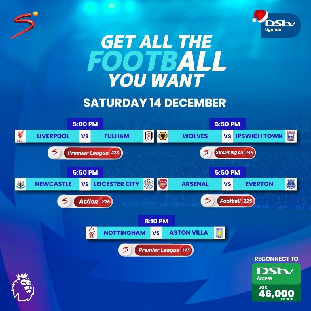 observerug's tweet photo. The Premier League #OpenWindow kicks off this weekend , bringing all the excitement to your screen! Catch the action on DStv Access for just UGX 45,000 🎉⚽ or on GOtv Plus this weekend at only UGX 35,000.
#ChooseJoy #DStvHoliday #GOtvIsYourBFF #MCUat30 #GOtvStream https://t.co/Mw3ziYRc3W