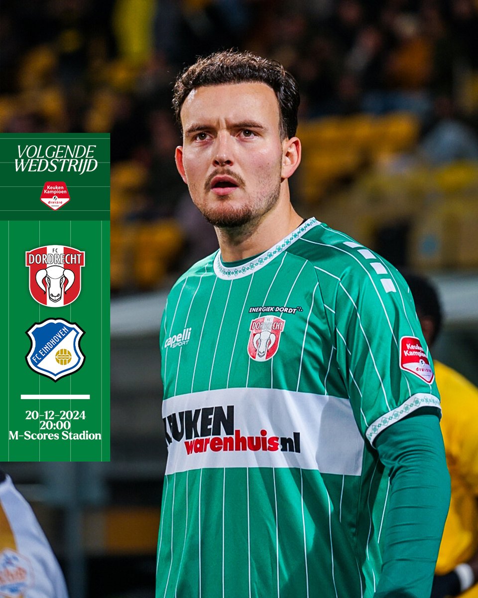 fcdordrechtnl's tweet photo. 𝑫𝑬 𝑵𝑼𝑴𝑴𝑬𝑹 𝑫𝑹𝑰𝑬 𝑰𝑵 𝑨𝑪𝑻𝑰𝑬 💪🏻

Voor het eerst sinds 10 jaar staat FC Dordrecht zo hoog in de Keuken Kampioen Divisie, dit team moet je in actie zien!

Haal je wedstrijdticket of halve seizoenkaart via https://t.co/PtY1jMa6Fo en wees er vrijdag bij! Op naar een volle Krommedijk!

#DOREIN #FCDordrecht
📸 Angel Pronk