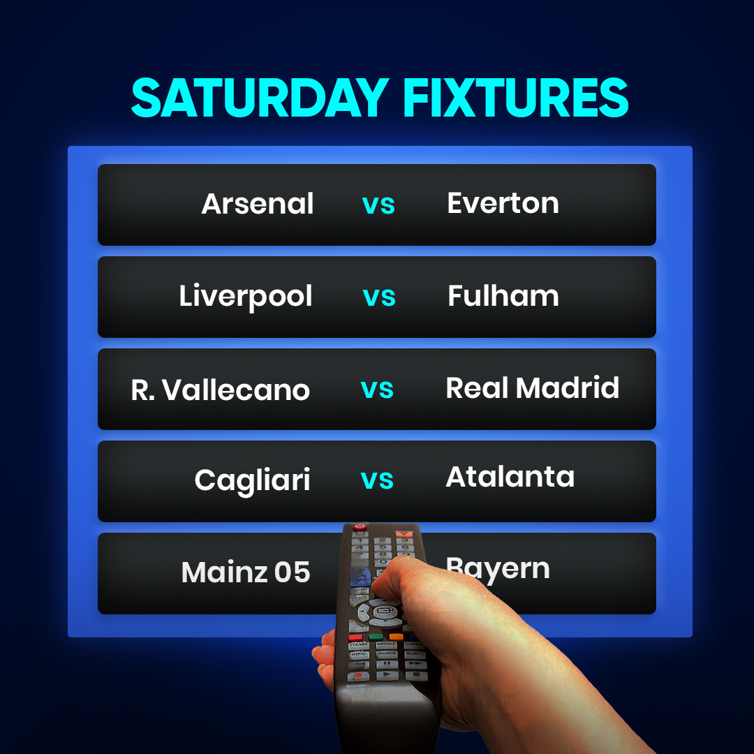 NairaBET's tweet photo. Big game today ⚽🔥
Oya drop your prediction below! 👇
👉Visit our site to place your bets🎯 https://t.co/lkznGvVn5v
🔞 T&Cs apply
#viralpost #matchday #fixtures #Saturdaymatch https://t.co/LjEHXOemrL