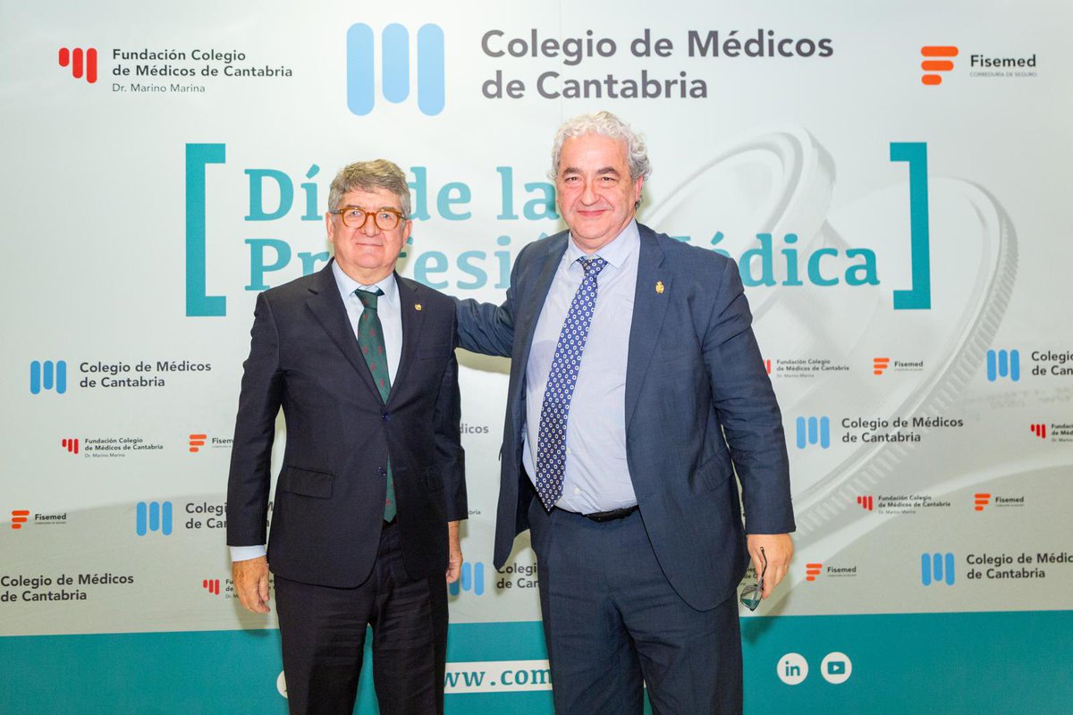 Mi agradecimiento al <a href="/colmedca/">Colegio Oficial de Médicos de Cantabria</a> y a su Presidente Javier Hernández de Sande por la concesión de la insignia de oro. La llevaré con orgullo y honor, para mí tiene un valor especial.