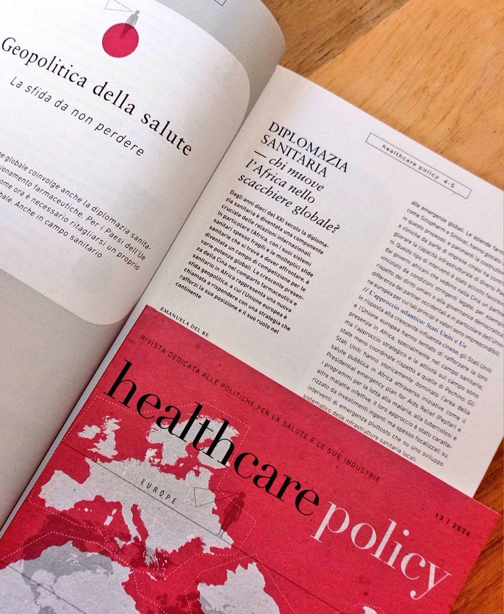 Emanuela C. Del Re (@ecdelre) on Twitter photo È uscito il mio articolo sulla diplomazia sanitaria in #Africa pubblicato sull'ultimo numero della rivista <a href="/hcp_rivista/">Healthcare Policy</a> che ringrazio per l'opportunità. Focus su sfide e opportunità di cooperazione internazionale per garantire cure mediche a tutti e accesso equo alla #salute È uscito il mio articolo sulla diplomazia sanitaria in #Africa pubblicato sull'ultimo numero della rivista <a href="/hcp_rivista/">Healthcare Policy</a> che ringrazio per l'opportunità. Focus su sfide e opportunità di cooperazione internazionale per garantire cure mediche a tutti e accesso equo alla #salute