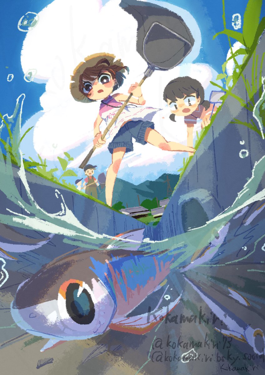 夏の合戦
 #今年も残りわずかなので今年一番伸びた絵を貼る