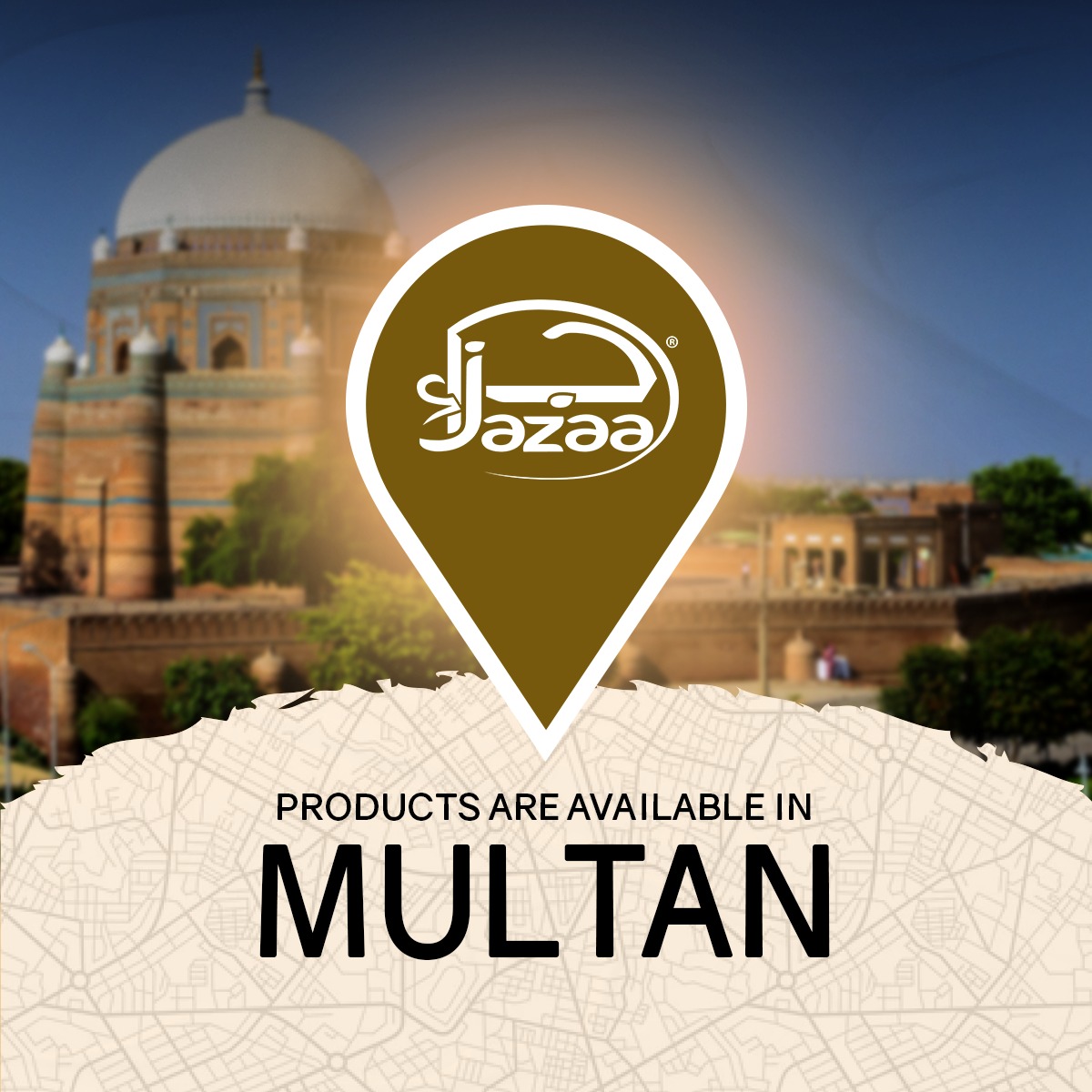 jazaaglobal's tweet photo. Jazaa is expanding its footprints in Pakistan, and we’re delighted to announce the continued availability of our premium-quality products in Multan.
#Jazaa #JazaaGlobal #JazaaLocalAvailability #LocalAvailability #Multan https://t.co/z0OGpHlyH3