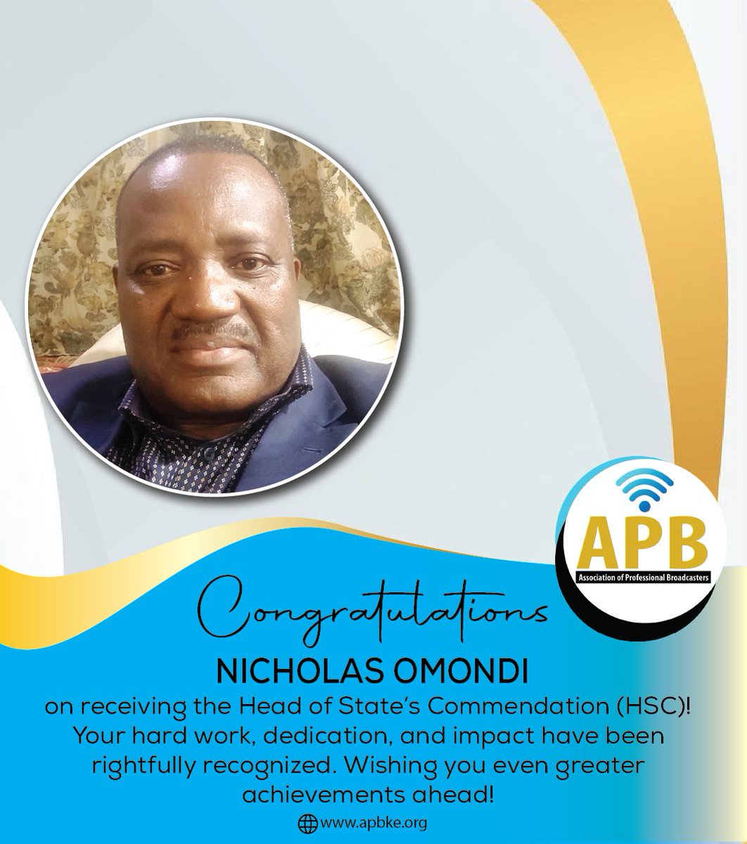 ASSOCIATION OF PROFESSIONAL BROADCASTERS-KE tweet media