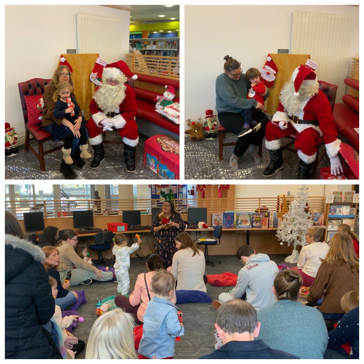 BarryLibrary's tweet image. Thank you to Santa for visiting our fantastic Christmas Story time today.

Diolch i Siôn Corn am ymweld â&apos;n hamser Stori Nadolig gwych heddiw.