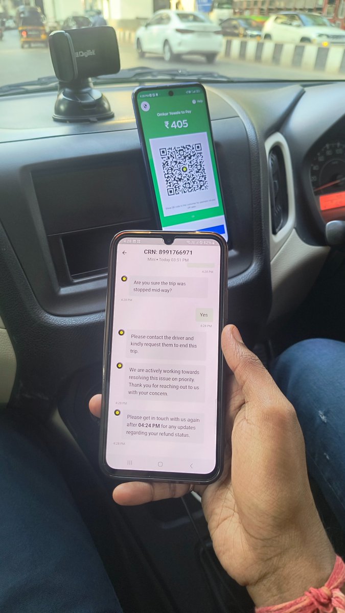HarshitModi8's tweet photo. Got scammed today by @Olacabs, as I booked cab from bkc to Iskcon Juhu and  after a while the location automatically changed and was droped in bandra instead of juhu by the driver. Was charged for entire trip and ola denied support @IndiaToday @Uber_India https://t.co/Idu1m2eZDF