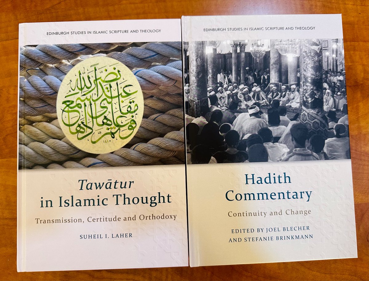 AMS___96's tweet photo. They’re here 📖

 @EdinburghUP @RamonIHarvey @suheil_laher @NicolaRamsey1 #Hadith  #books #Islam https://t.co/S6TwB65HTw